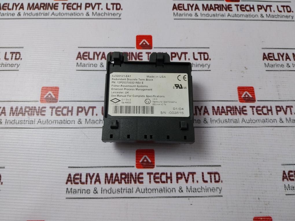 Emerson Kj3201X1-ea1 Redundant Discrete Term Block 12P2537X032