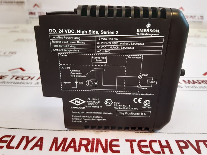 Emerson Kj3202X1-ba1 High Side Output Module 12P2536X062 Rev G
