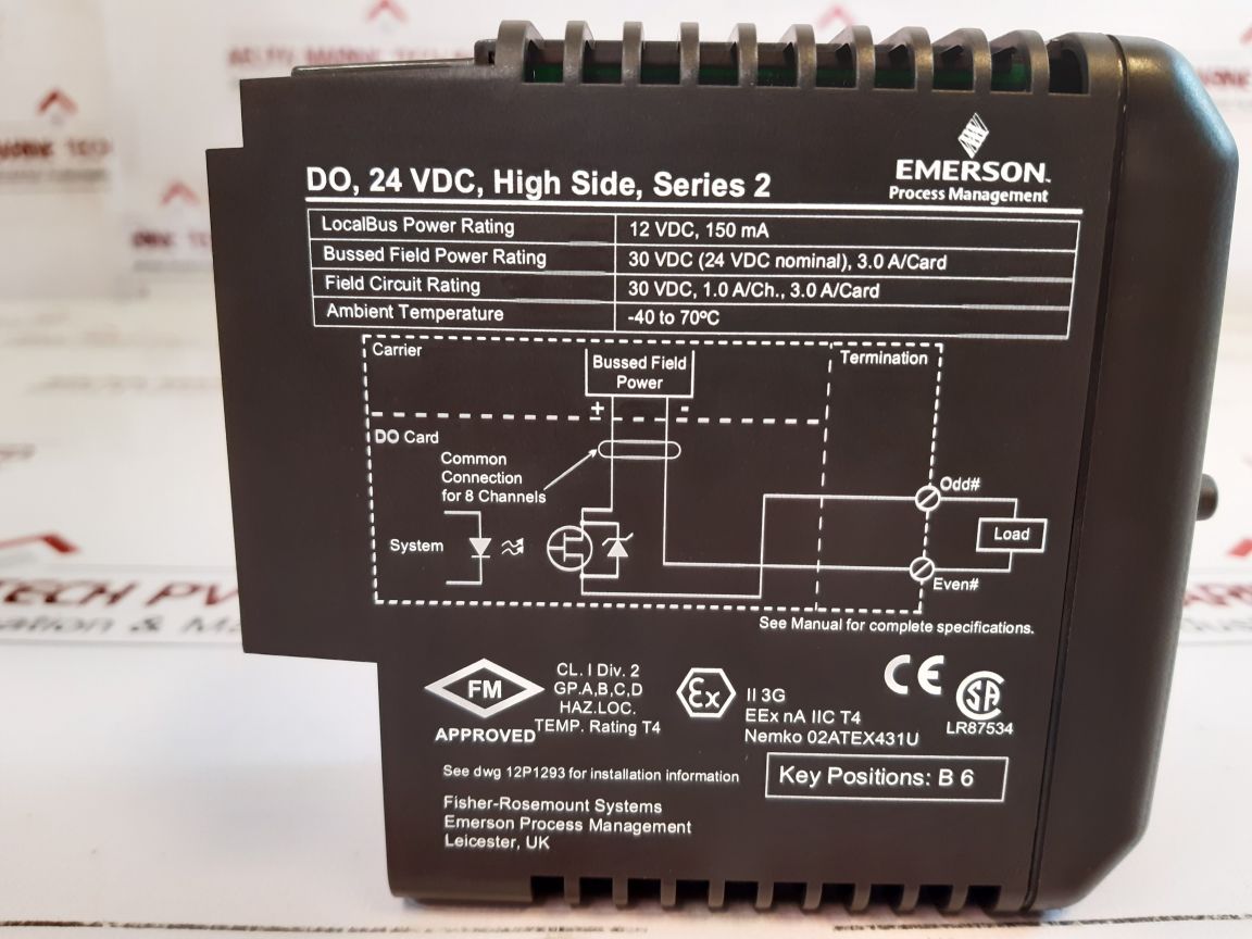 Emerson Kj3202X1-ba1 Output Module 12P2536X062 Rev G
