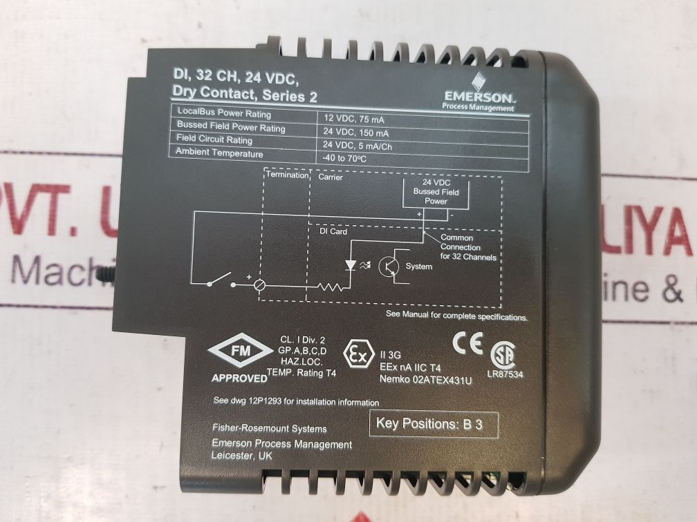 Emerson Kj3203X1-ba1 Input Module 12P3270X032