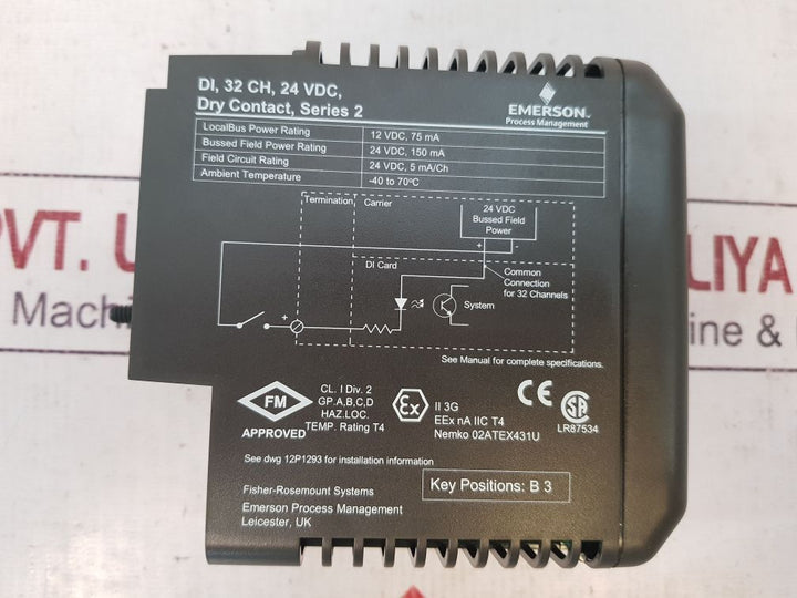 Emerson Kj3203X1-ba1 Input Module 12P3270X032