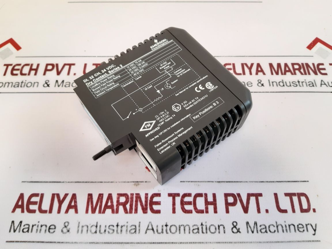 Emerson Kj3203X1-ba1 Digital Input Module 12P3270X032 RevC
