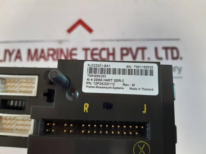 Emerson Kj3222X1-ba1 Input Module 12P2532X112 RevM
