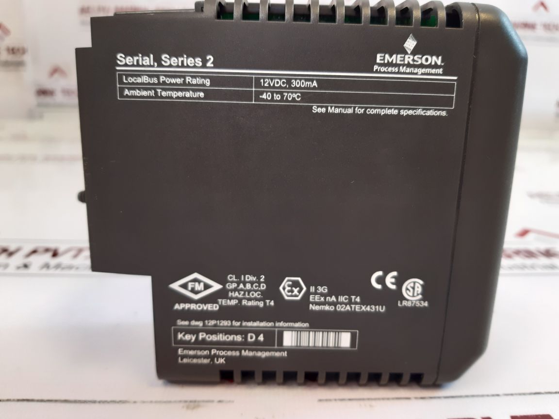 Emerson Kj3241X1-ba1 Interface Module 12P2506X052 Rev F
