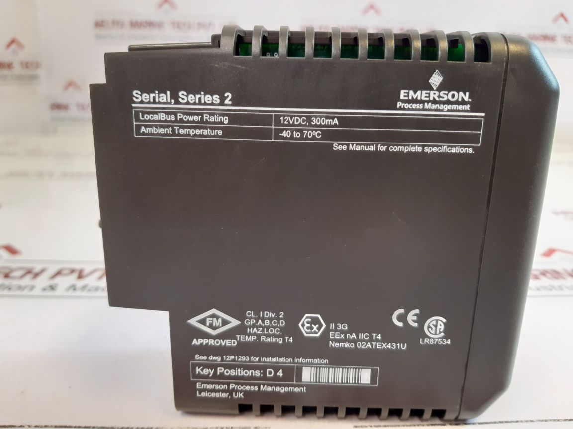 Emerson Kj3241X1-ba1 Interface Module 12P2506X062 Rev G
