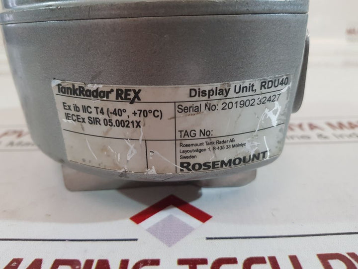 Emerson Rdu40 Display Unit