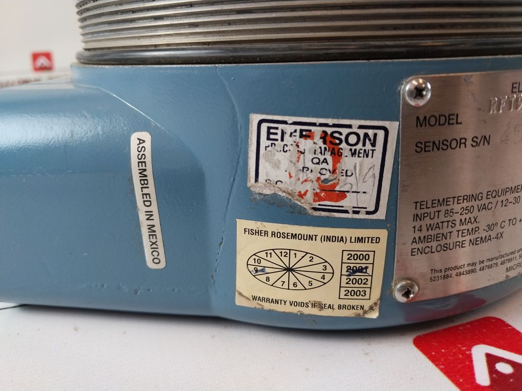 Emerson Rft9739 Elite Remote Flow Transmitter Rft9739E4Sha