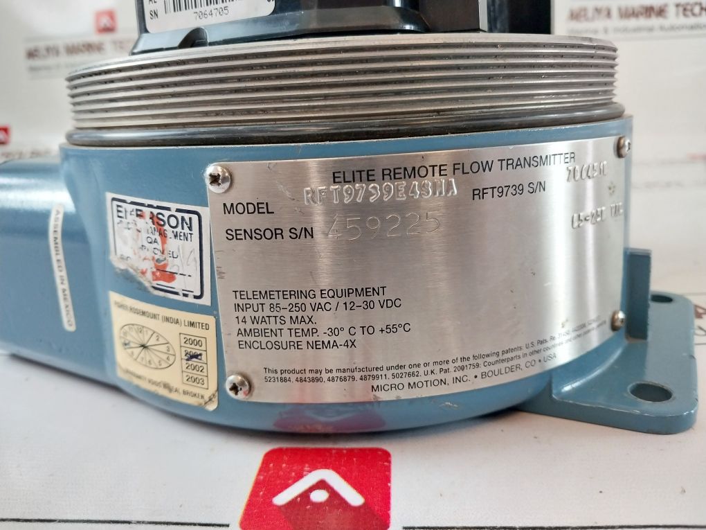 Emerson Rft9739 Elite Remote Flow Transmitter Rft9739E4Sha