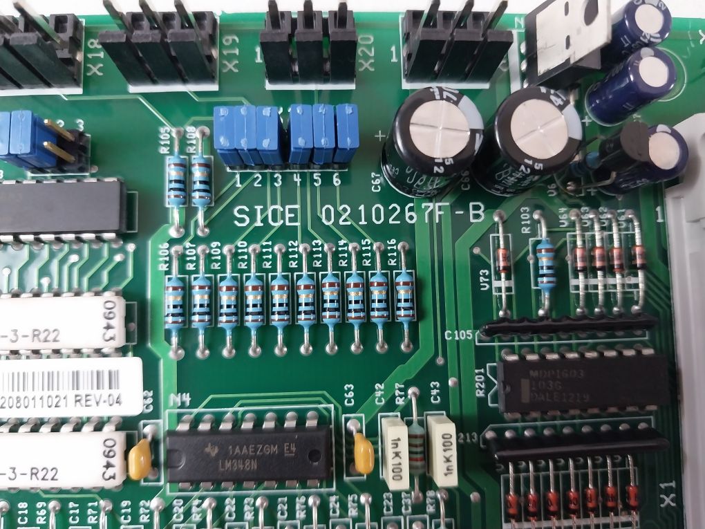 Emerson Sice 0210267F-b Pcb Card 100208011021 Rev-04
