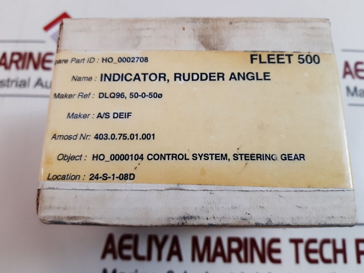 Emri Dlq96 50-0-50Ø Rudder Angle Indicator