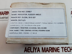 Emri Dlq96 50-0-50Ø Rudder Angle Indicator