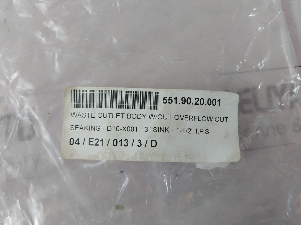 Encore Seaking D10-x001 Lever Handle Drain For 3" Sink - 1-1/2" 551.90.20.001