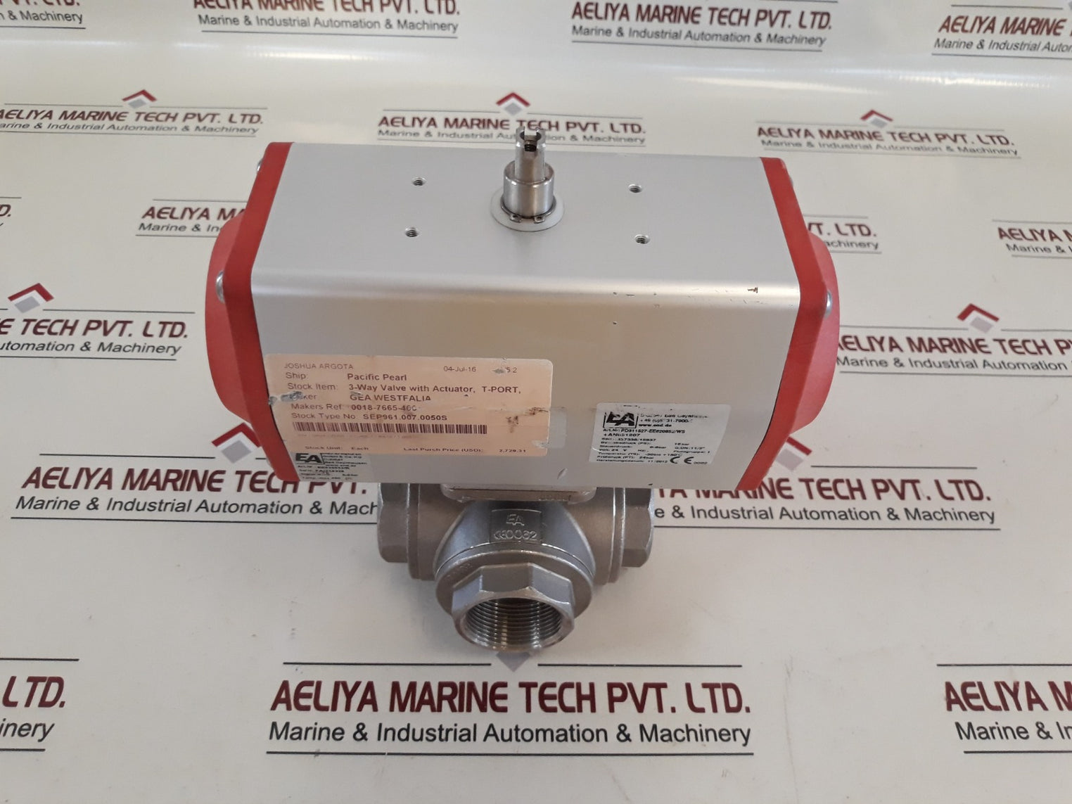 End-armaturen Pd311527-ee620852/Ws+An621207 3-way Valve With Actuator