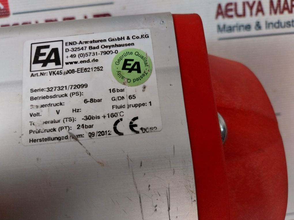 End-armaturen Vk45008-ee621252 Pneumatic Actuator 