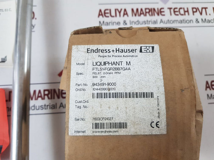 Endress+Hauser 943491-9000 Level Switch Ftl51-fgr2Bb7G4A
