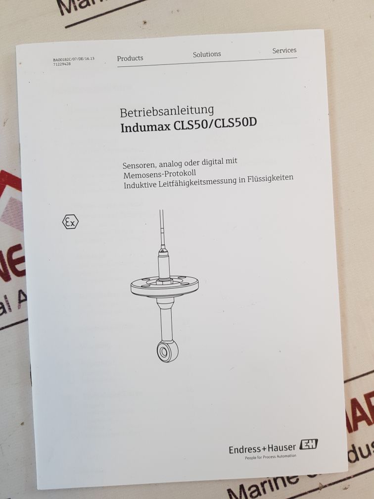 Endress+Hauser Indumax P Cls50 Inductive Sensor Cls50-g2B3
