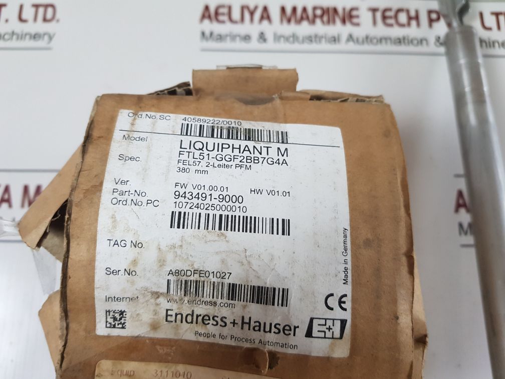 Endress+Hauser Liquiphant M Ftl51-ggf2Bb7G4A Level Switch
