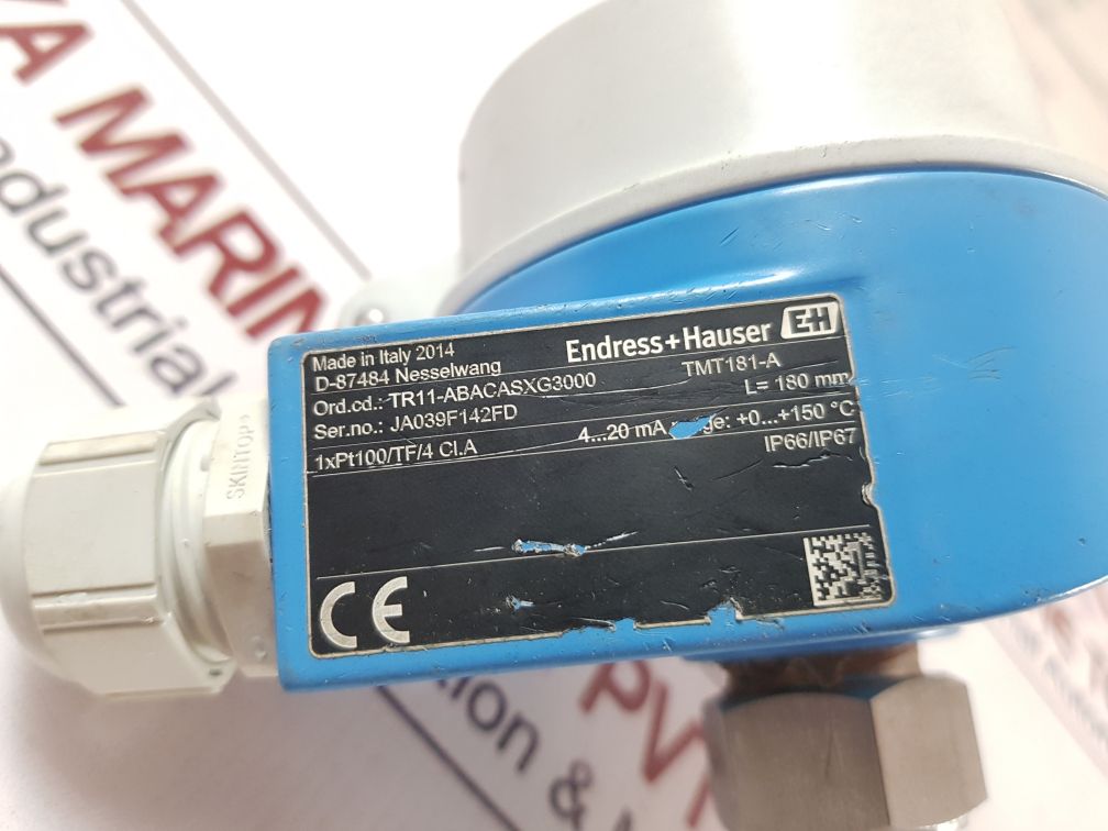 Endress+Hauser Tmt181-a Temperature Transmitter Tr11-abacasxg3000