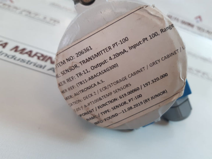 Endress + Hauser Tr11-abacasxg3000 Temperature Transmitter With Sensor
