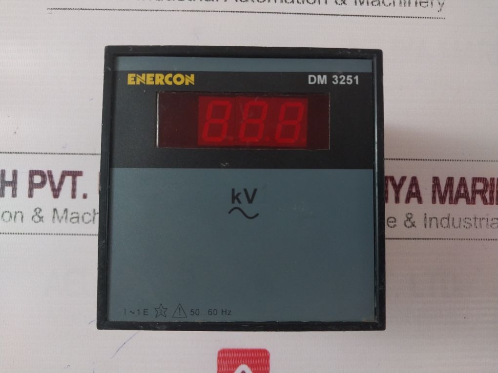 Enercon Dm 3251 Panel Meter 3 Digit Display 110V