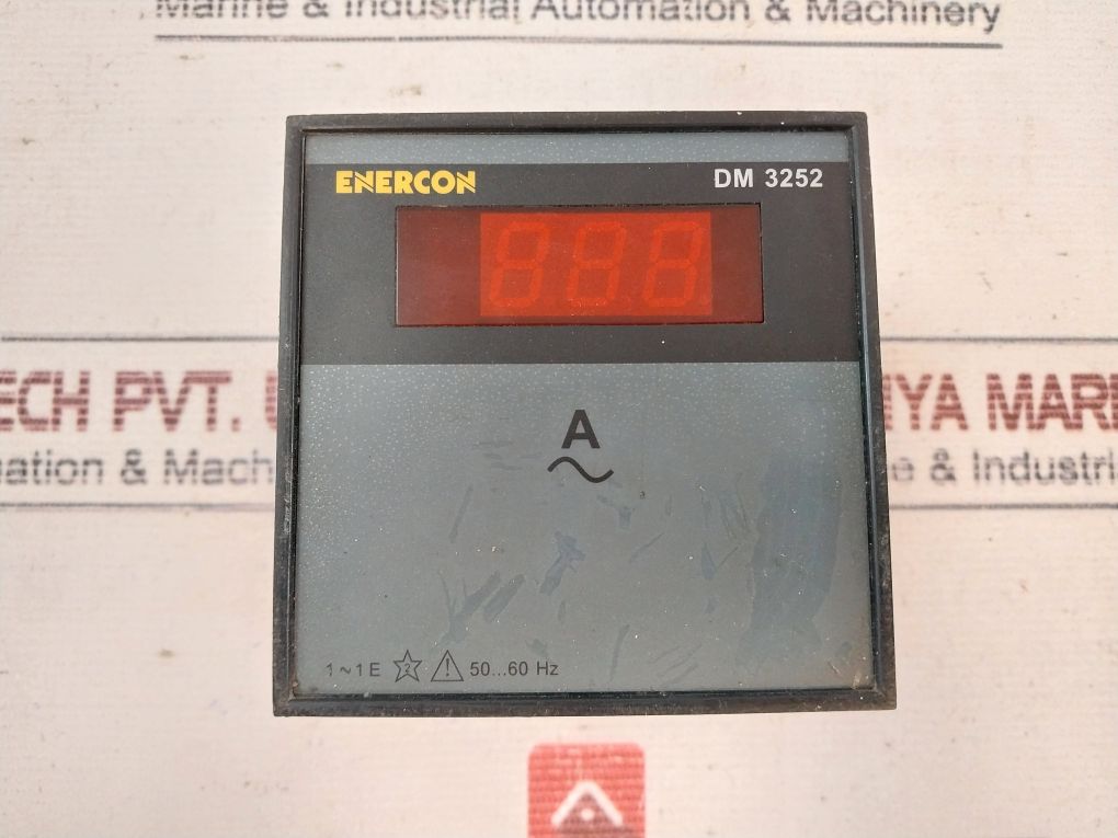 Enercon Dm 3252 Digital Panel Meter 240V