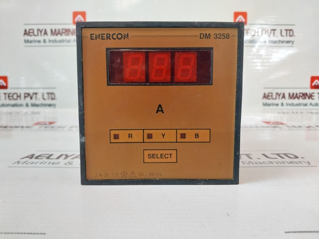 Enercon Dm 3258 Digital Panel Meter Ct 300/5A