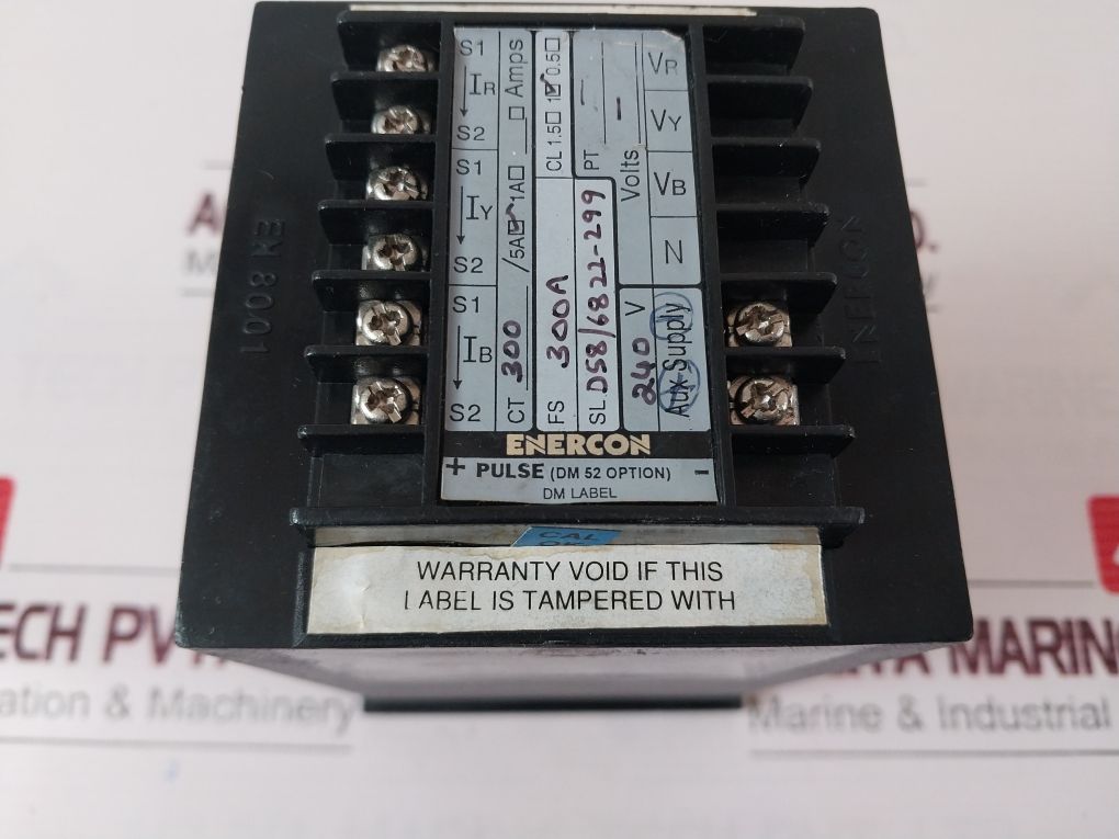 Enercon Dm 3258 Digital Panel Meter Ct 300/5A