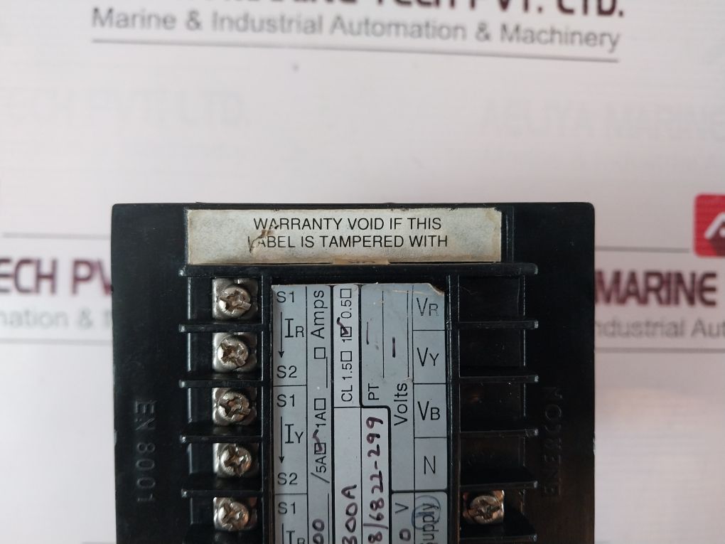 Enercon Dm 3258 Digital Panel Meter Ct 300/5A