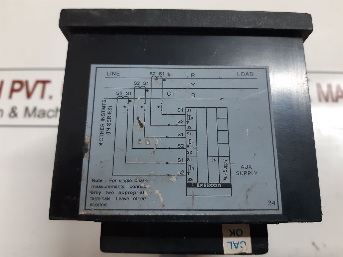 Enercon Dm 3258 Digital Panel Meter Ct 200/5A