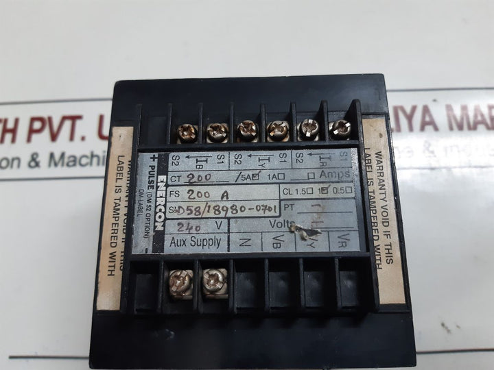 Enercon Dm 3258 Digital Panel Meter Ct 200/5A