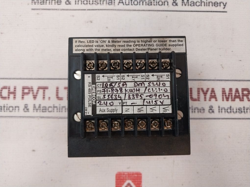 Enercon Dm 5240 Energy Meter 3 ~ 3E 50…60 Hz