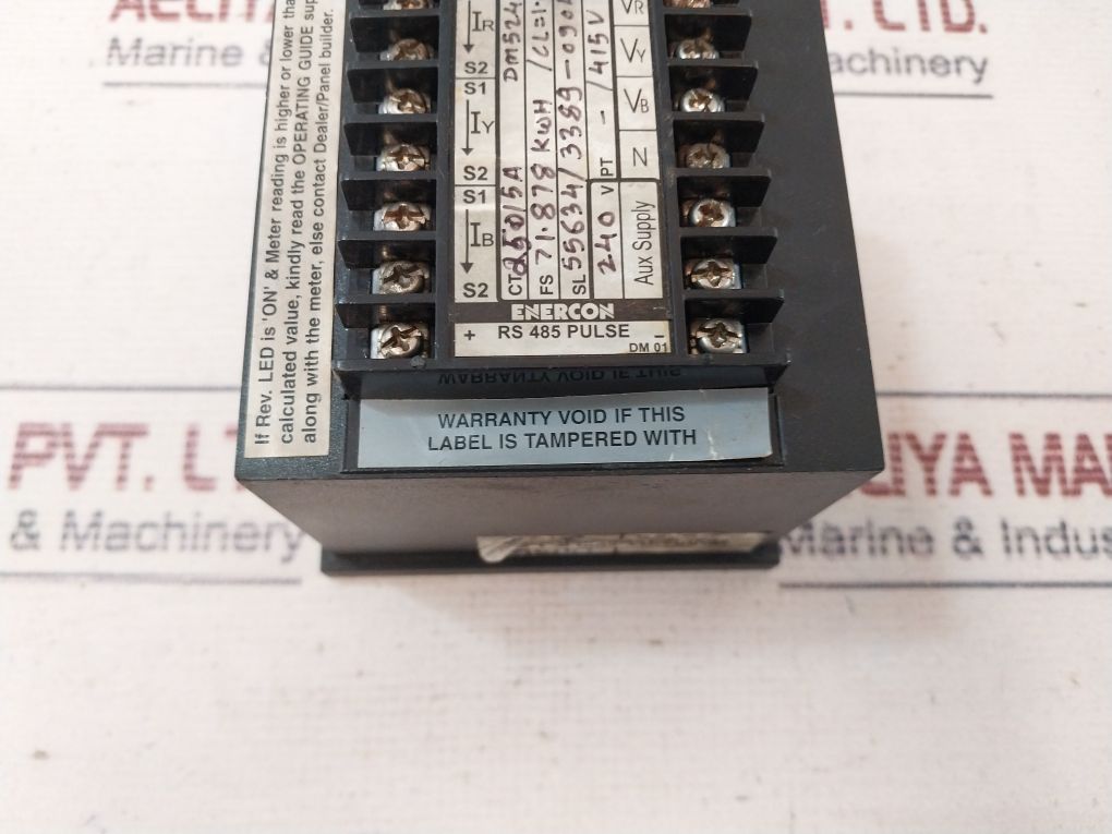 Enercon Dm 5240 Energy Meter 50…60 Hz