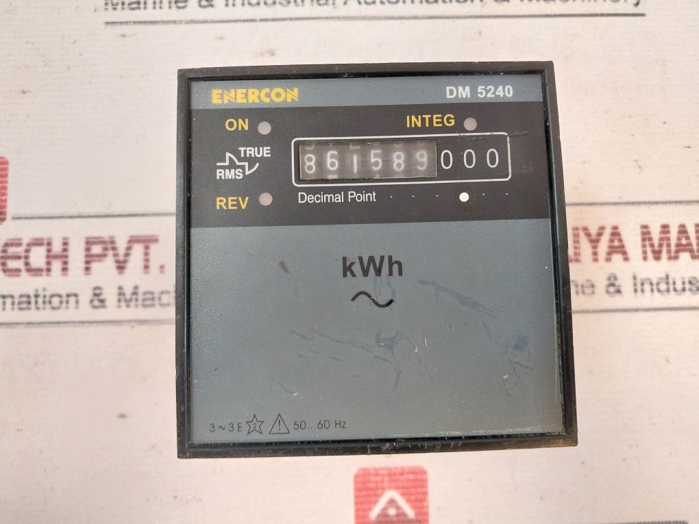 Enercon Dm 5240 Energy Meter 600/5A 