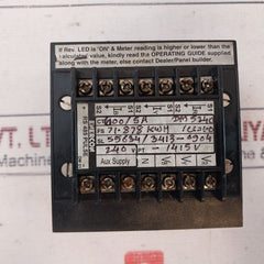 Enercon Dm 5240 Energy Meter 600/5A 