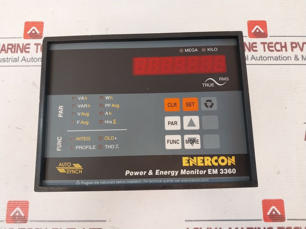Enercon Em 3360 Power & Energy Monitor 24V