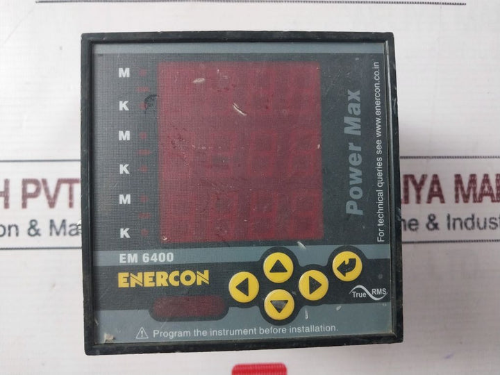 Enercon Em 6400 Digital Panel Meter 80 To 270V