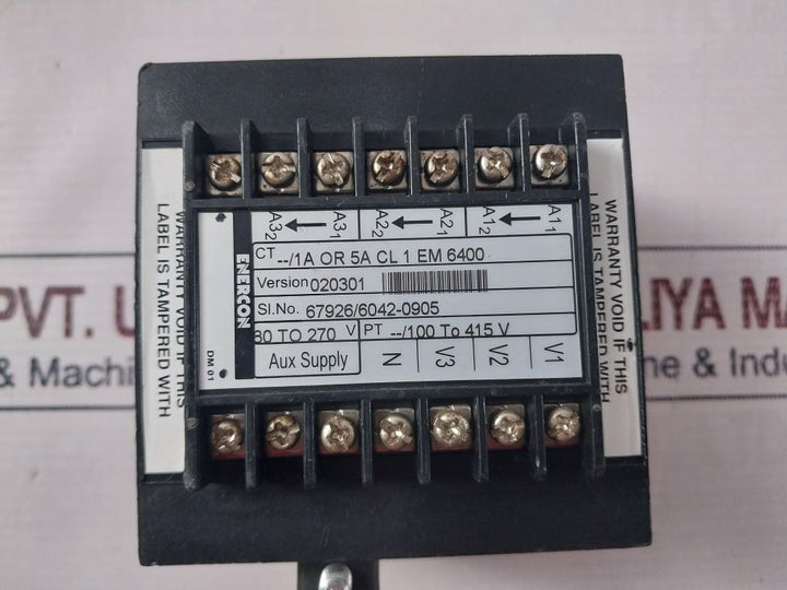 Enercon Em 6400 Digital Panel Meter 80 To 270V