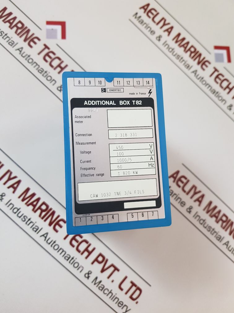 Enertec caw 1032 tne 3/4 fils additional box t82 current: 1000/5a