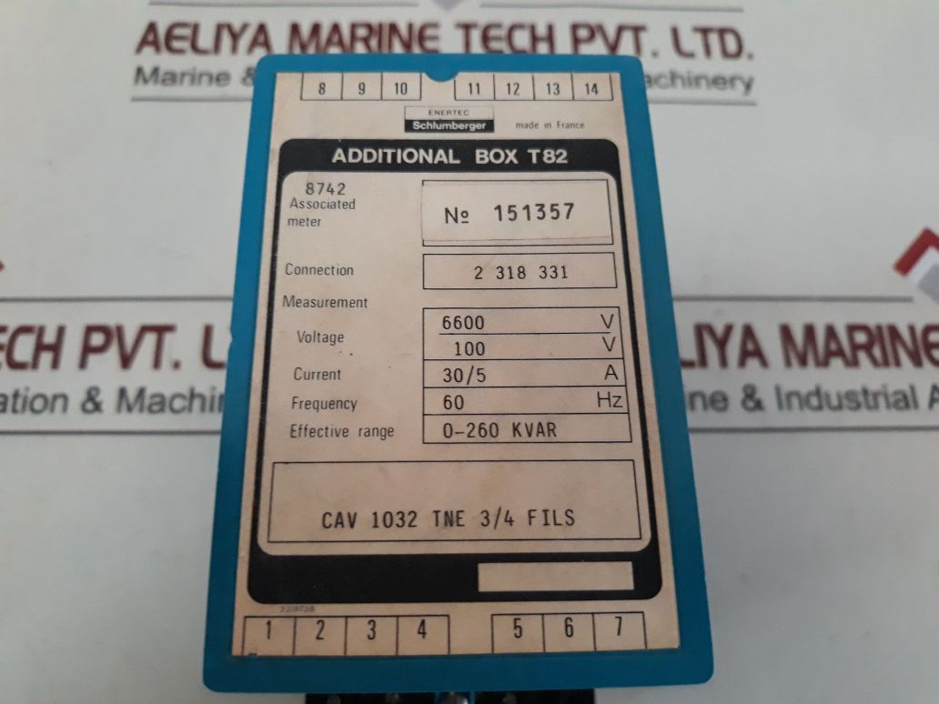 Enertec Cav 1032 Tne 3/4 Files 8742 Additional Box T82