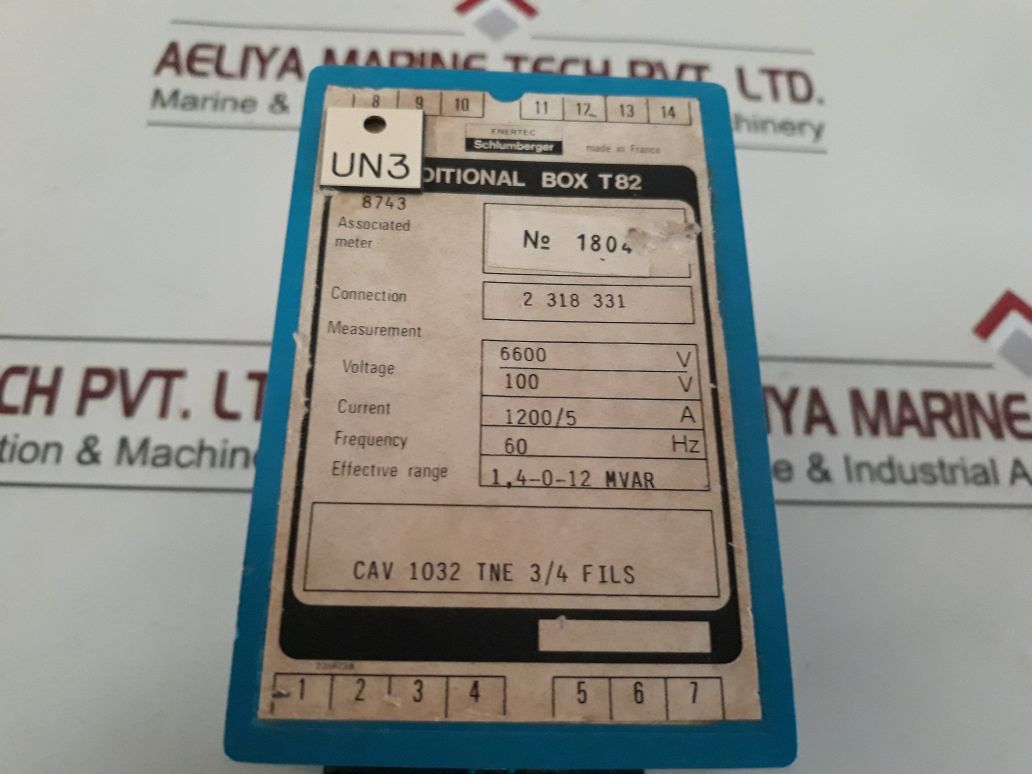 Enertec Cav 1032 Tne 3/4 Files 8743 Additional Box T82