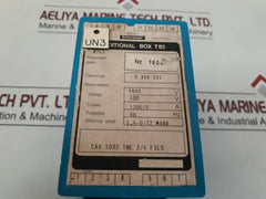 Enertec Cav 1032 Tne 3/4 Files 8743 Additional Box T82
