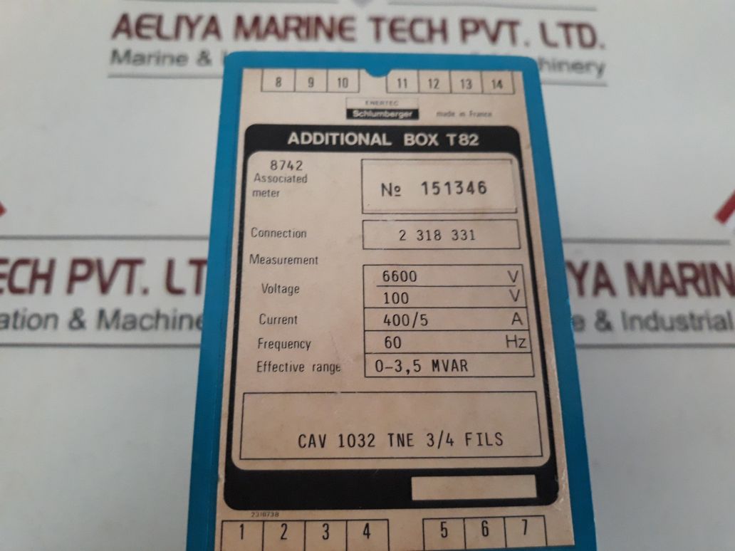 Enertec Cav 1032 Tne 3/4 Files Additional Box T82