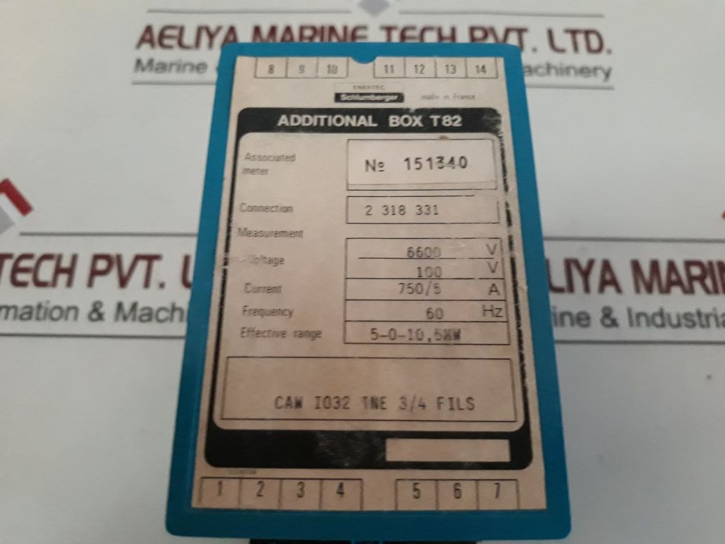 Enertec Caw I032 Tne 3/4 Files Additional Box T82