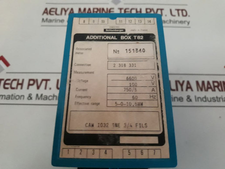 Enertec Caw I032 Tne 3/4 Files Additional Box T82