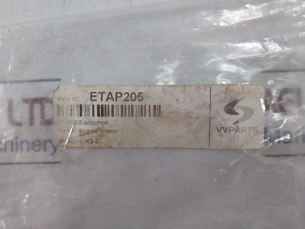 Engelhardt & Trunzer Tuv By Rgg 243 Soot Pump Et Ap 205