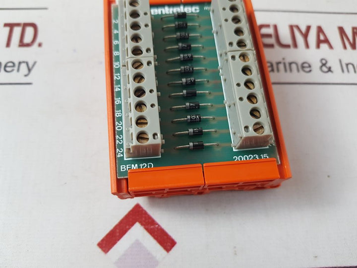 Entrelec Bfm 12D Terminal Strip Block 20023.15