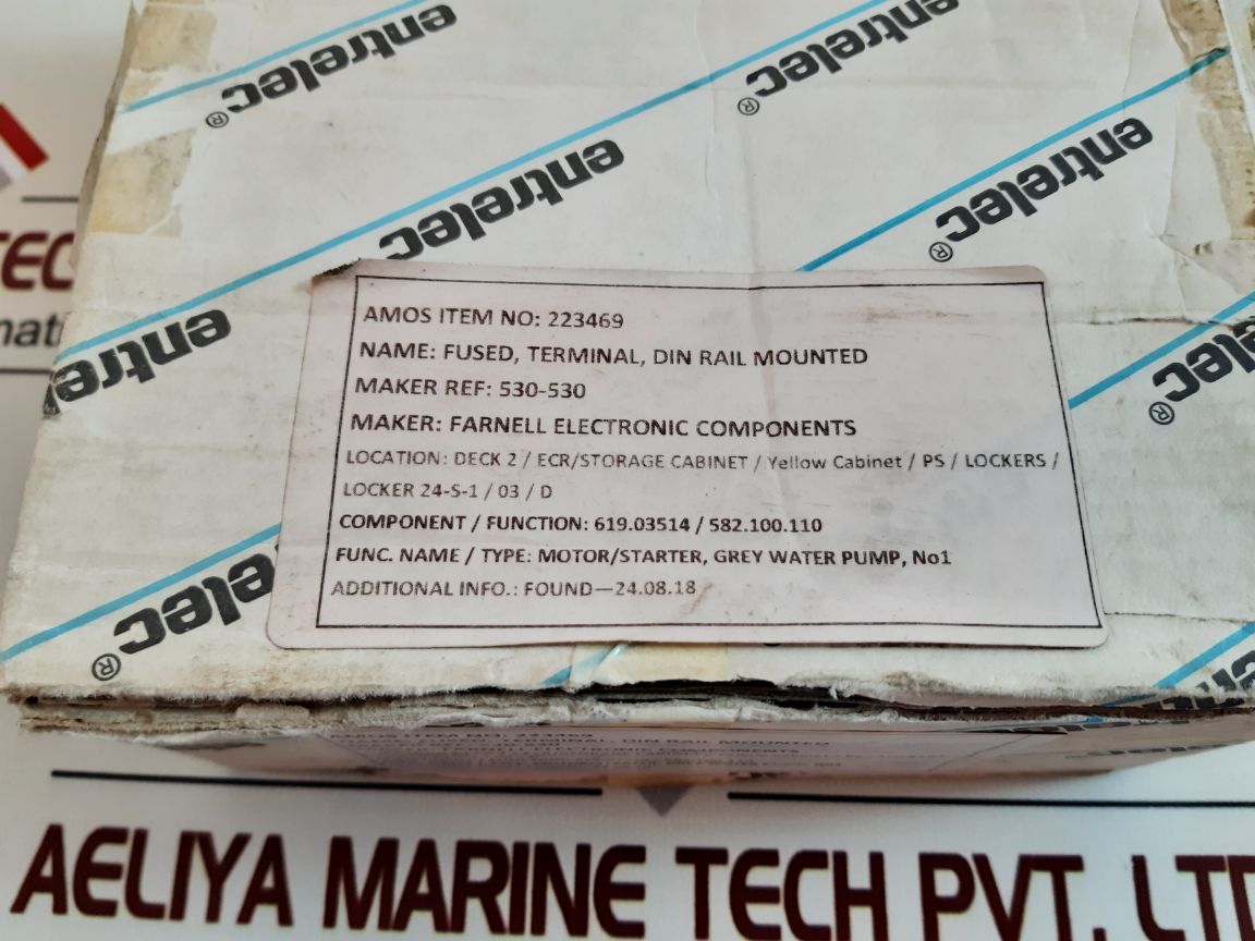 Set of 15x entrelec fem13u terminal block