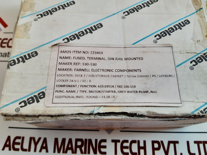 Set of 15x entrelec fem13u terminal block