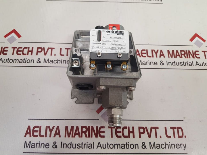 Entrelec Ff-40-g3/8 Pressure Switch F013604000
