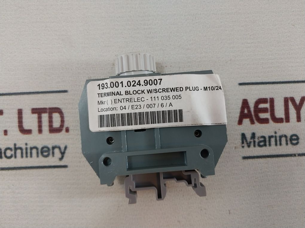 Lot Of 19X Entrelec Mb10/24.Sf Terminal Block With Screw Plug